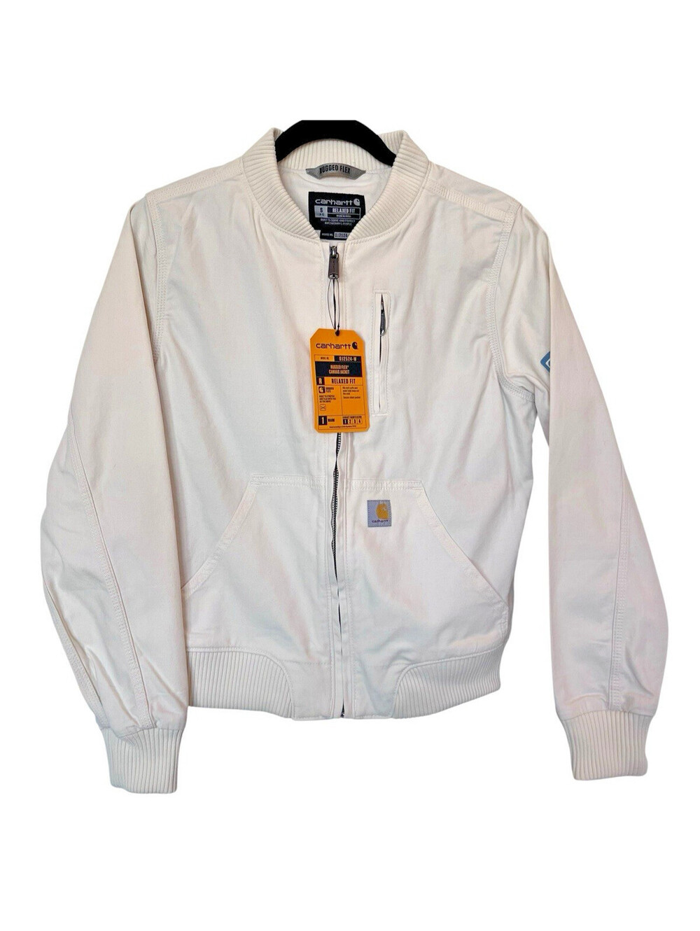 Carhartt Jacket Crawford Bomber Womens Relaxed Sz Small (4-6) Natural New w tags